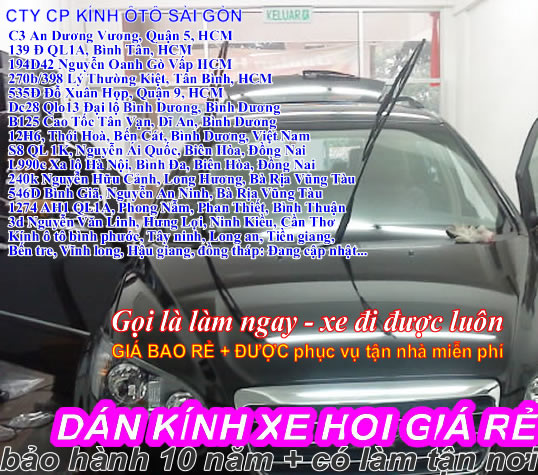 Kính ô tô sài gòn